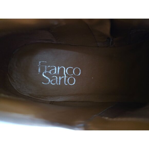 Franco Sarto Womens Ankle Boots Size 8M Leather Upper Tan - Picture 4 of 6